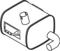 DINEX 50463 Middle Silencer